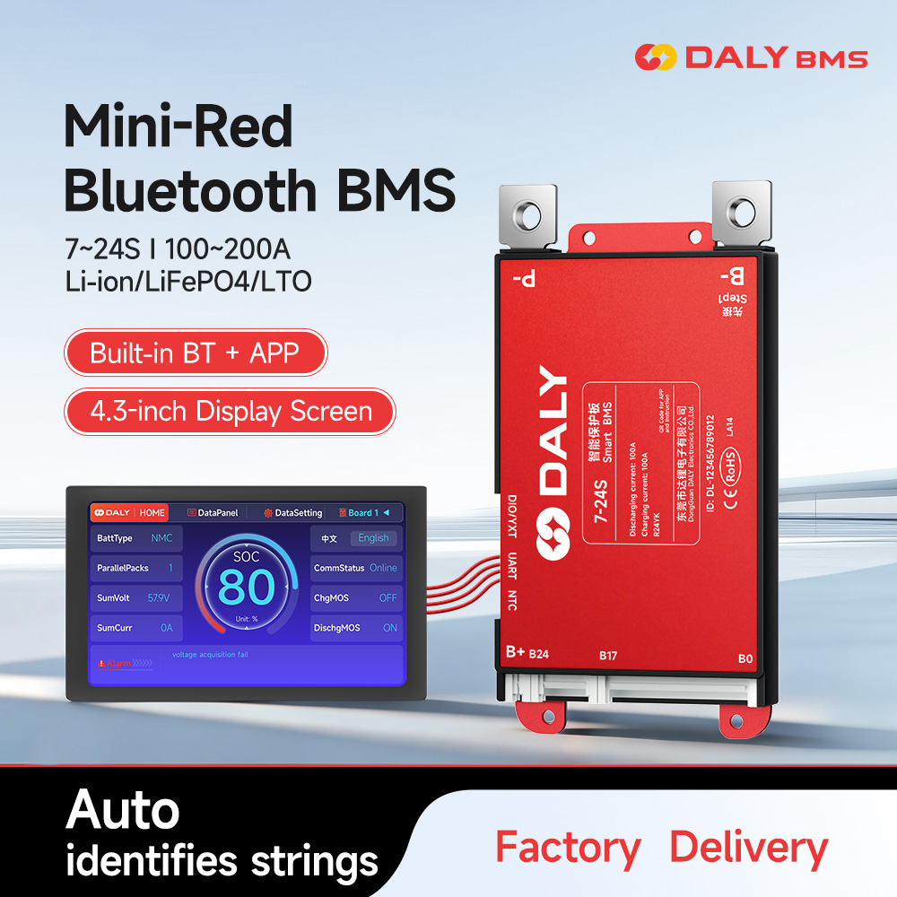 Daly Smart BMS 4.3LCD Polegada - Smart Bms 24S 200A Bluetooth Lifepo4 review and price